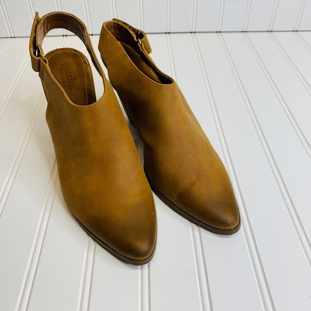Charles by Charles David Brown Tan Bootie Sz 8.5 - Picture 10 of 10